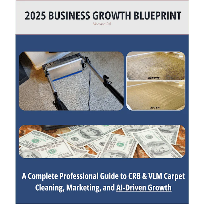 CRB Carpet Cleaning Training eBook | 2025 Business Blueprint (v2.5)